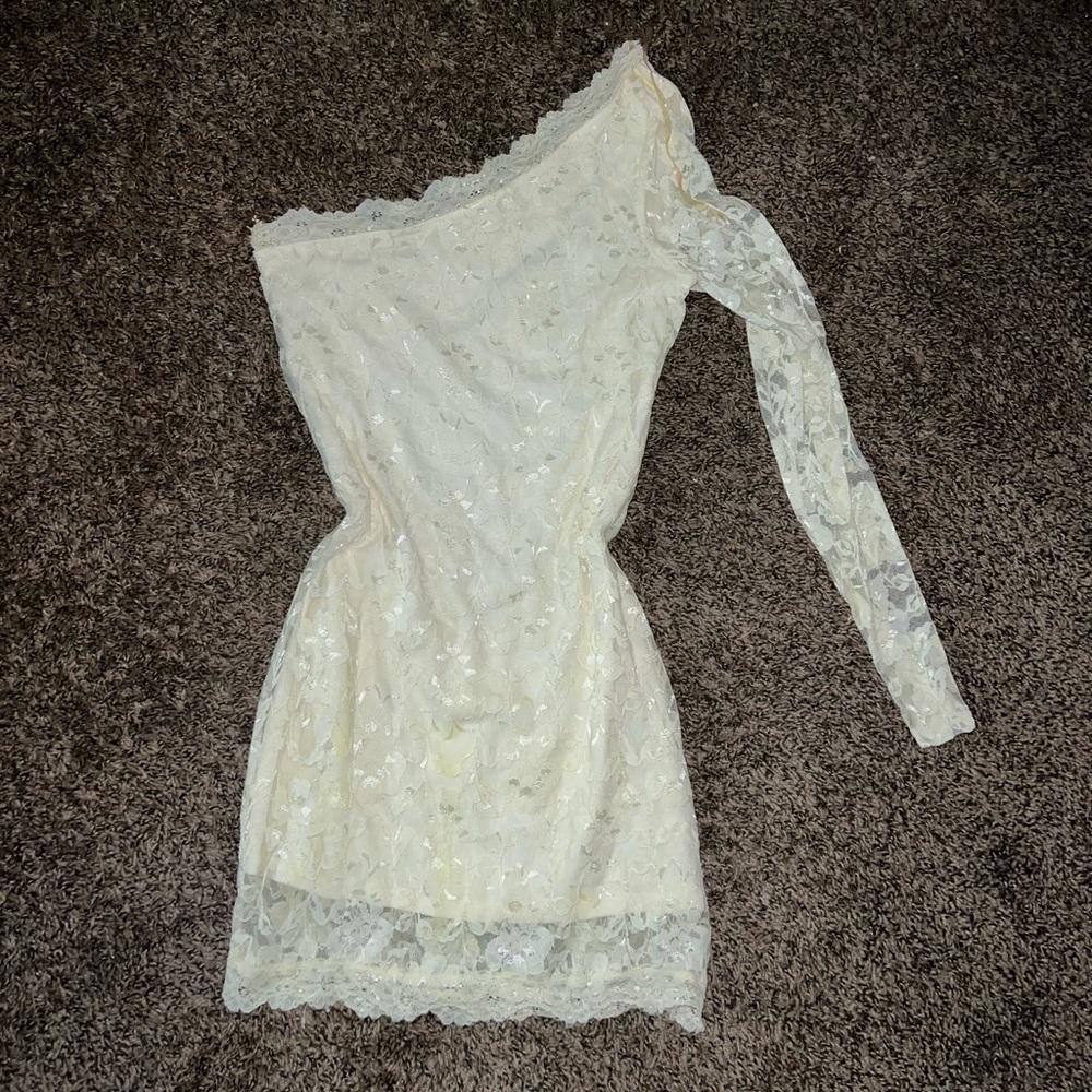 Cream Lace Dress